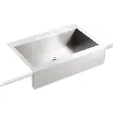 Kohler K3942 Vault 35 x 24 Top Mount Single Kitchen Sink Tall Apron