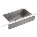 Kohler 3943-NA Vault 35-1/2" Undermount Farmhouse Kitchen Sink Stainless Steel