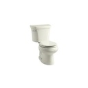 Kohler 3947-UT-96 Wellworth Two-Piece Round-Front 1.28 Gpf Toilet With Class Five Flush Technology Left-Hand Trip Lever Insuliner Tank Liner And Tank Cover Locks