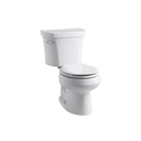 Kohler 3948-U-0 Wellworth Two-Piece Elongated 1.28 GPF Toilet With Left-Hand Trip Lever And Insuliner Tank Liner