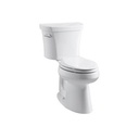 Kohler 3949-0 Highline Comfort Height Two-Piece Elongated 1.28 GPF Toilet With Left-Hand Trip Lever