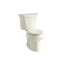 Kohler 3987-RA-96 Wellworth Two-Piece Round-Front Dual-Flush Toilet With Right-Hand Trip Lever
