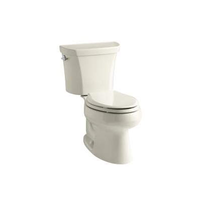 Kohler 3988-96 Wellworth Two-Piece Elongated Dual-Flush Toilet With Left-Hand Trip Lever