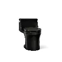 Kohler 4007-7 San Souci One Piece Round Front Toilet Black