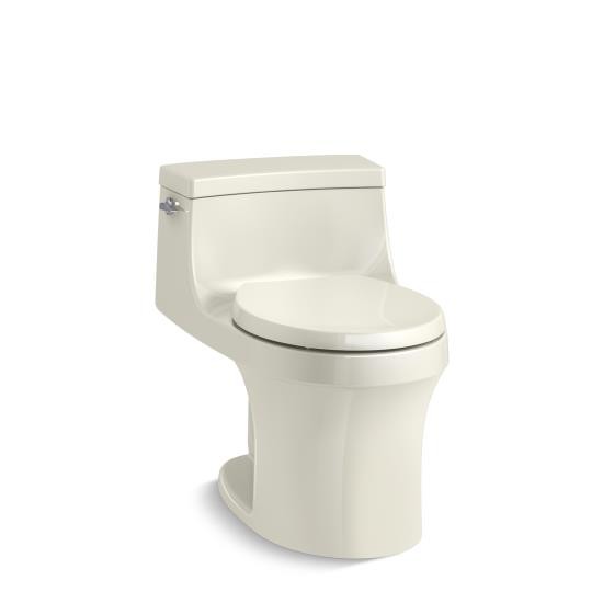 Kohler 4007-96 San Souci One-Piece Round-Front 1.28 GPF Toilet With Aquapiston Flushing Technology