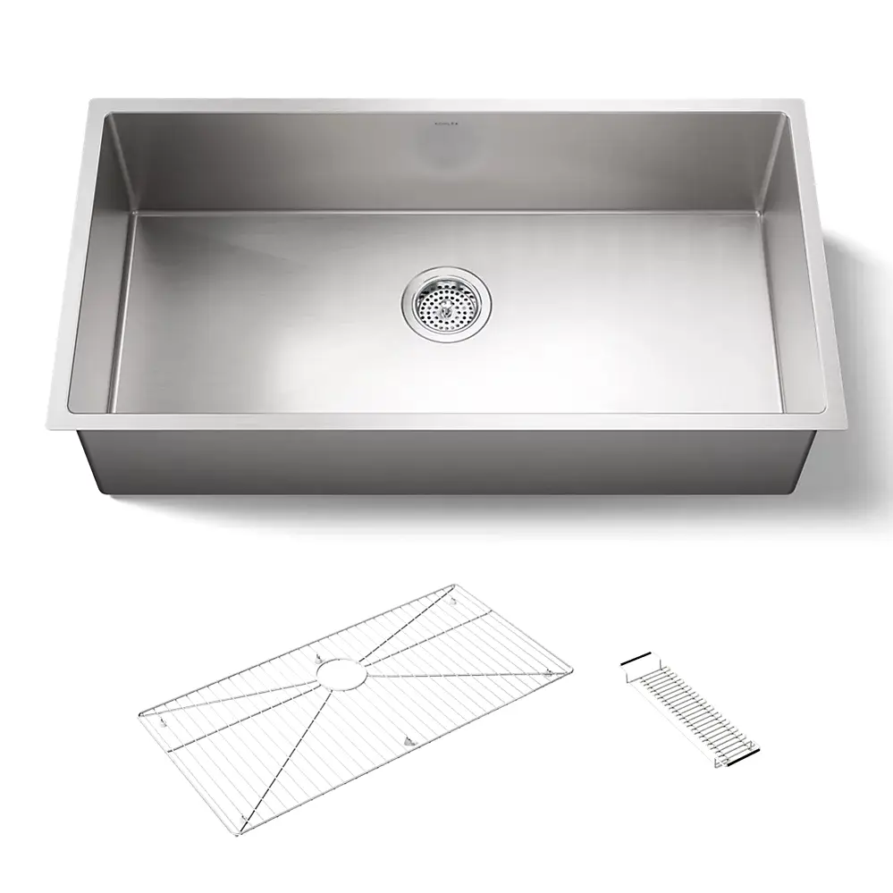 Kohler 5283-NA Strive 35 x 18 Undermount Large Single Bowl Kitchen Sink