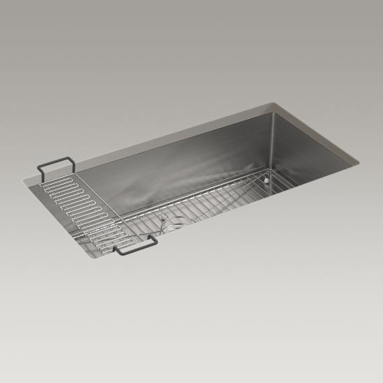 Kohler 5283-NA Strive 35 x 18 Undermount Large Single Bowl Kitchen Sink