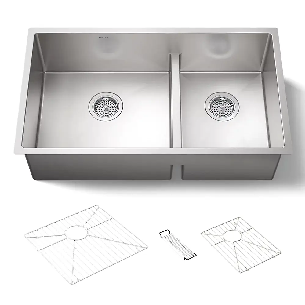 Kohler 5284-NA Strive 32 x 18 Smart Divide Undermount Double Kitchen Sink