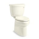 Kohler 5310-RA-96 Cimarron Comfort Height Two-Piece Elongated 1.28 GPF Toilet With Skirted Trapway And Right-Hand Trip Lever Biscuit