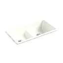 Kohler 5312-NY Iron Tones 33 Double Bowl Kitchen Sink Dune