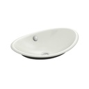 Kohler 5403-P5-NY Iron Plains Wading Pool Oval Bathroom Sink With Iron Black Painted Underside
