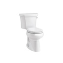 Kohler 5481-RA-0 Highline Comfort Height Two-Piece Round-Front 1.28 GPF Toilet With Right-Hand Trip Lever