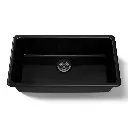 Kohler 5707-7 Iron Tones 33" Single Bowl Kitchen Sink Black