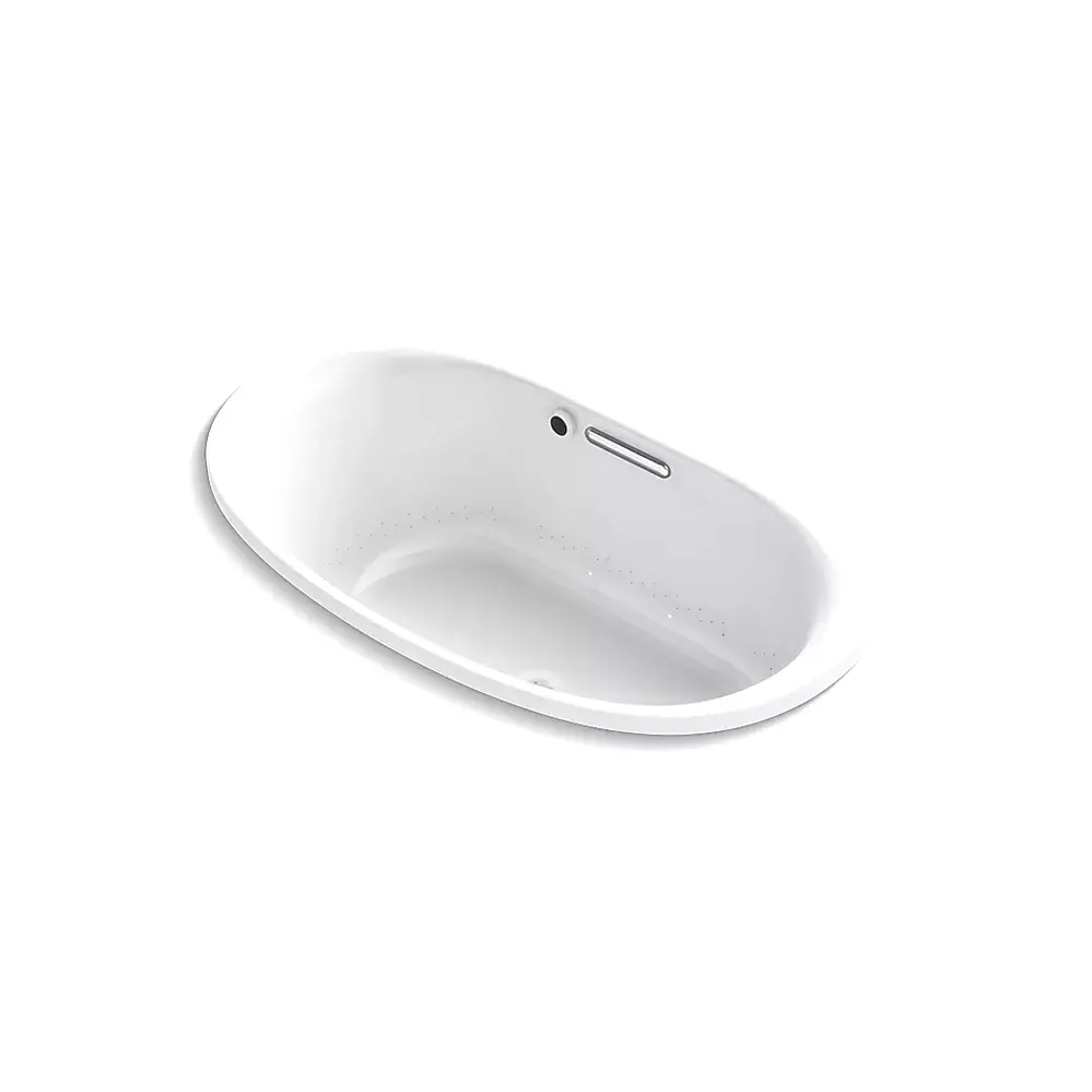 Kohler 5714-GH-0 Underscore 59-3/4" x 35-3/4" Drop-in Heated Bath White