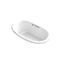 Kohler 5714-GH-0 Underscore 59-3/4" x 35-3/4" Drop-in Heated Bath White