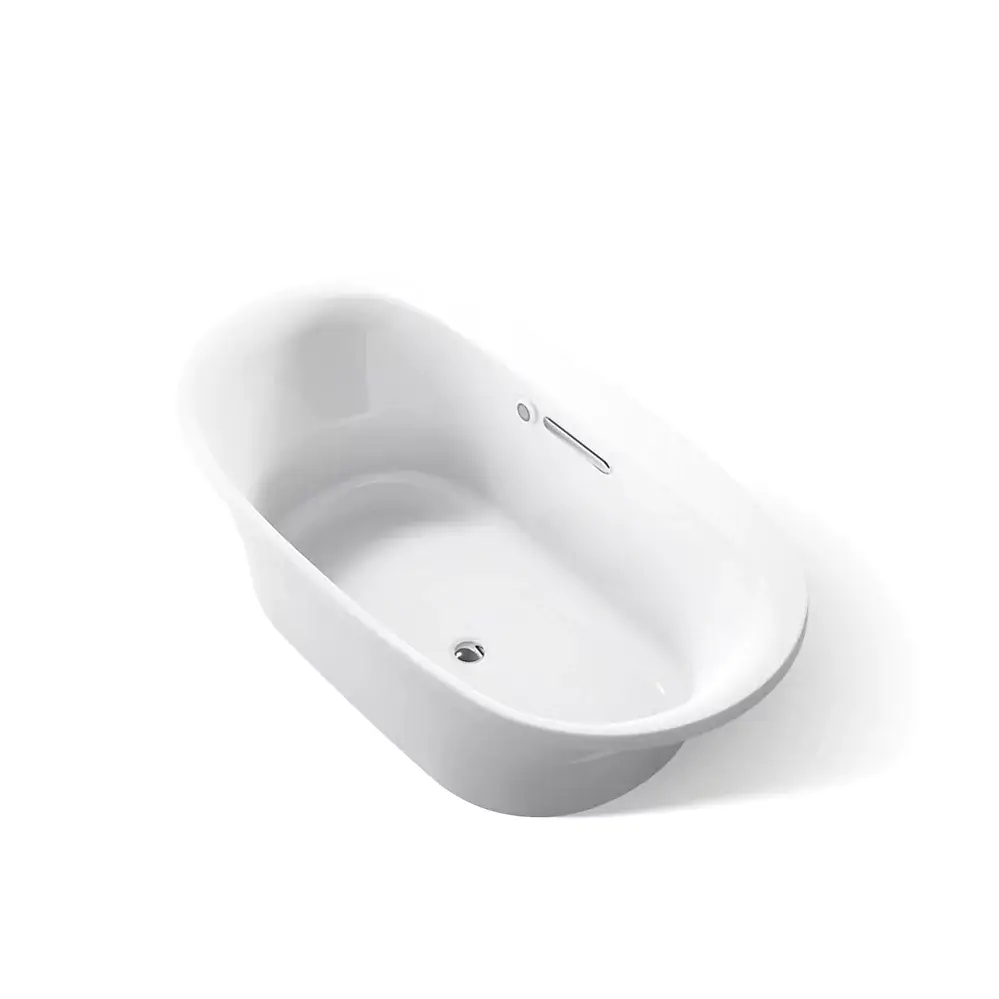 Kohler 5715-W1-95 Underscore 65-1/2" x 35-3/4" Drop-in Heated Bath Ice Grey