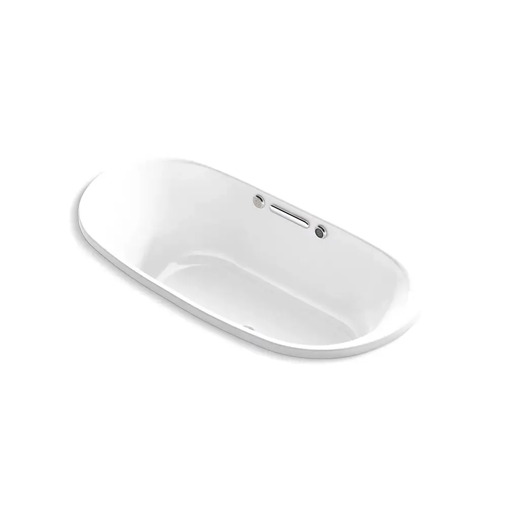 Kohler 5716-GHW-0 Underscore 66" x 36" Drop-in Heated Air Bath White