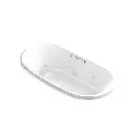 Kohler 5716-XHGH-0 Underscore 65-1/2" x 35-3/4" Drop-in Heated Bath White