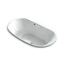 Kohler 5718-GH-95 Underscore 71-1/2" x 41-1/2" Drop-in Heated Bath Ice Grey