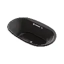 Kohler 5718-GHW-7 Underscore 71-1/2" x 41-1/2" Drop-in Heated Bath Black