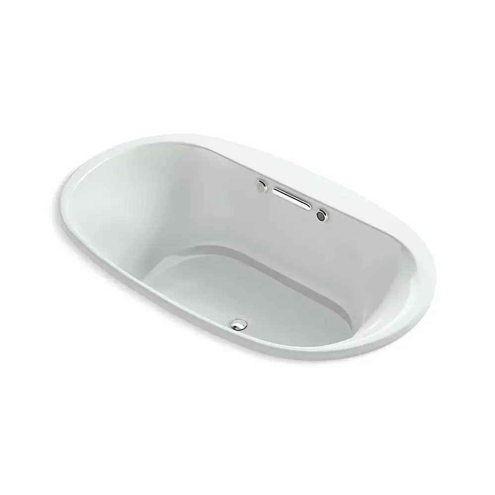 Kohler 5718-GHW-95 Underscore 71-1/2" x 41-1/2" Drop-in Heated Bath Ice Grey