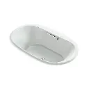 Kohler 5718-GHW-95 Underscore 71-1/2" x 41-1/2" Drop-in Heated Bath Ice Grey