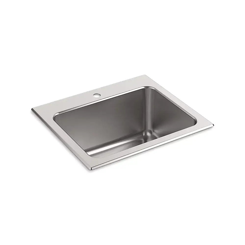 Kohler 5798-1-NA Ballad 25" Top Mount Utility Sink Stainless Steel