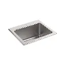 Kohler 5798-1-NA Ballad 25" Top Mount Utility Sink Stainless Steel