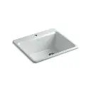 Kohler 5872-1A1-95 Riverby 25" Top Mount Single Bowl Kitchen Sink Ice Grey