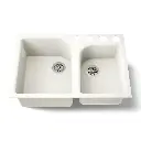 Kohler 5931-4U-96 Executive Chef 33" Undermount Kitchen Sink Biscuit