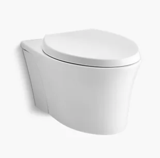 Kohler 6299-0 Veil Dual Flush Wall Hung Toilet