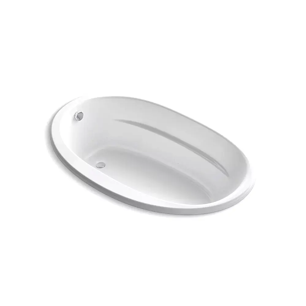 Kohler 6347-GH-0 Sunward 66" x 42" Drop-in Heated Air Bath White