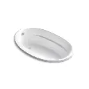 Kohler 6347-GH-0 Sunward 66" x 42" Drop-in Heated Air Bath White