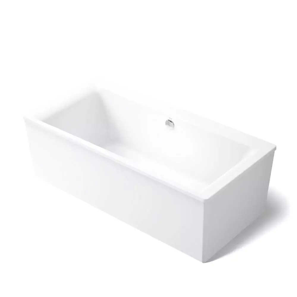 Kohler 6366-0 Stargaze 72" x 36" Freestanding Bath With Straight Shroud White