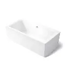 Kohler 6366-0 Stargaze 72" x 36" Freestanding Bath With Straight Shroud White