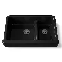 Kohler 6426-7 Whitehaven 35-1/2" Undermount Farmhouse Kitchen Sink Black