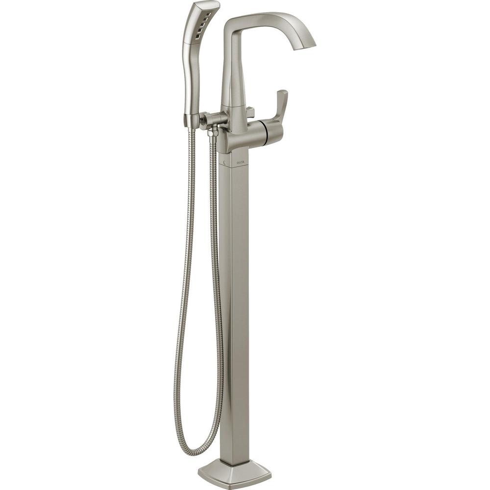 Delta T4776-SS-PR-FL Stryke Freestanding Tub Filler Trim Lumicoat Stainless