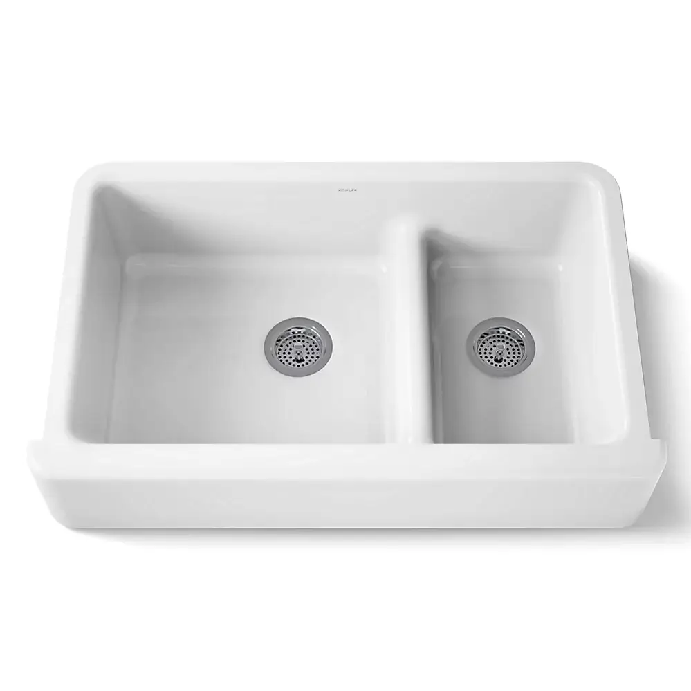 Kohler 6427-0 Whitehaven 35-3/4" Undermount Farmhouse Kitchen Sink White