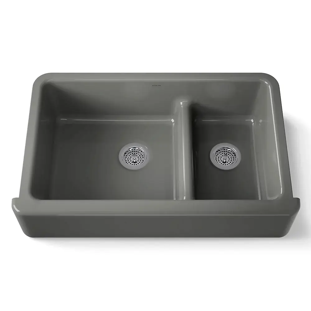 Kohler 6427-58 Whitehaven 35-3/4" Undermount Farmhouse Kitchen Sink Thunder Grey