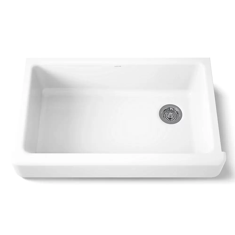Kohler 6488-0 Whitehaven 35-1/2" Undermount Farmhouse Kitchen Sink White