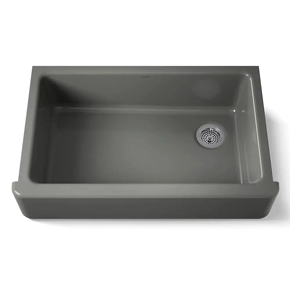 Kohler 6489-58 Whitehaven 35-3/4" Undermount Farmhouse Kitchen Sink Thunder Grey