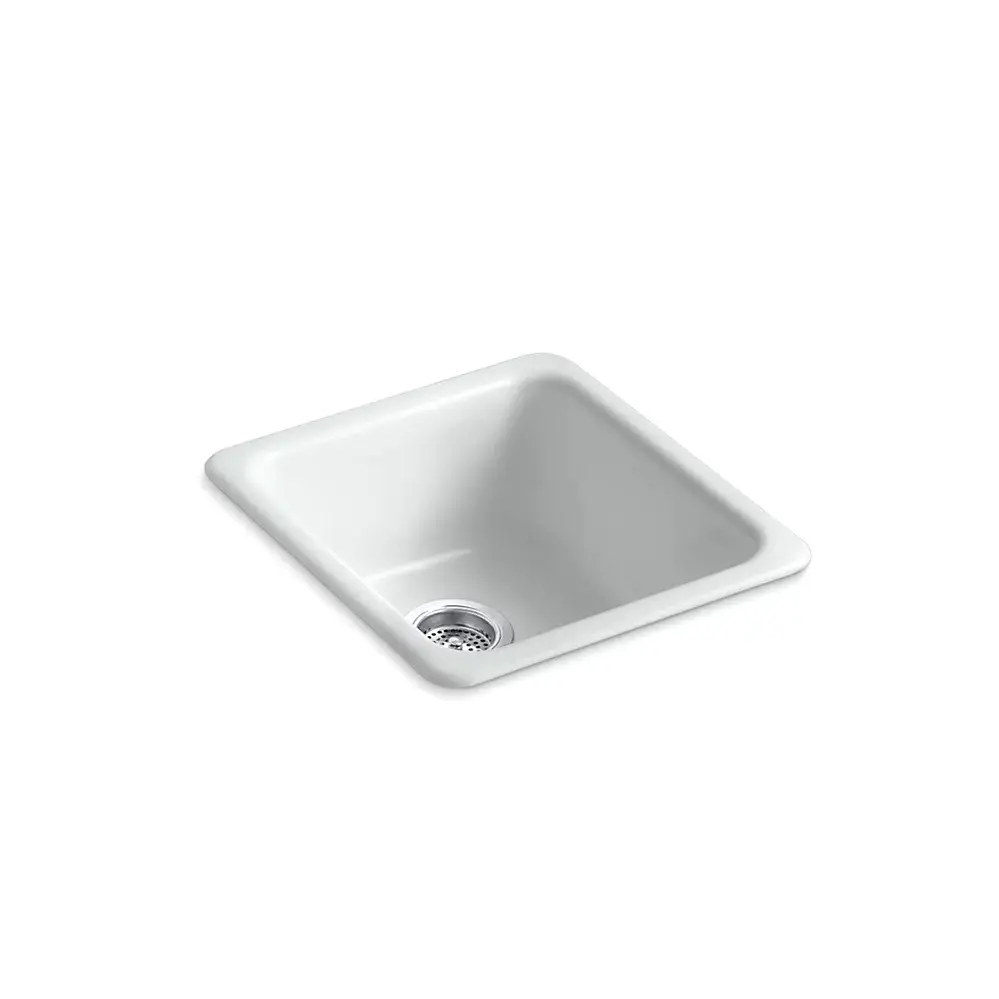 Kohler 6584-95 Iron Tones 17" Undermount Single Bowl Bar Sink Ice Grey