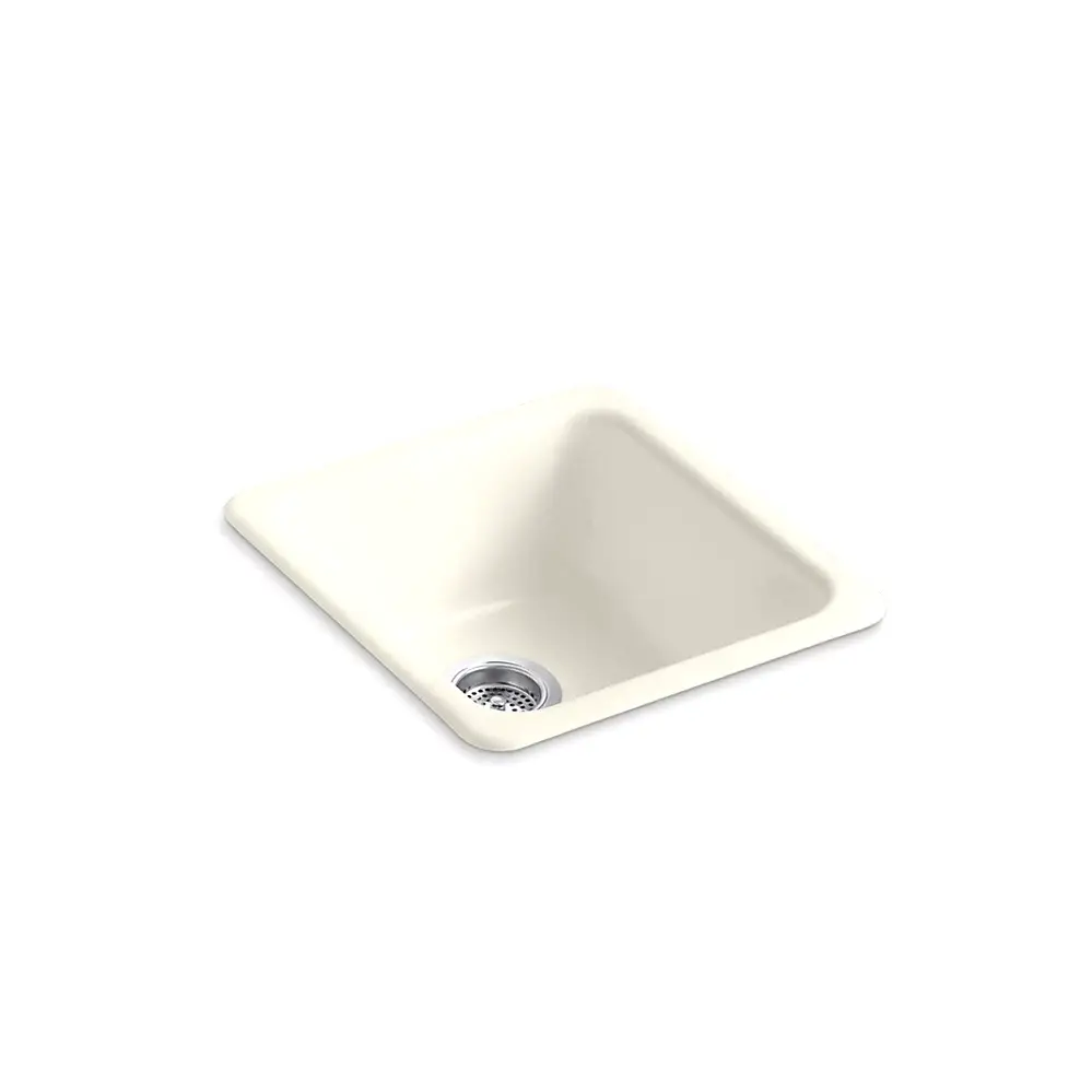 Kohler 6584-96 Iron Tones 17" Undermount Single Bowl Bar Sink Biscuit