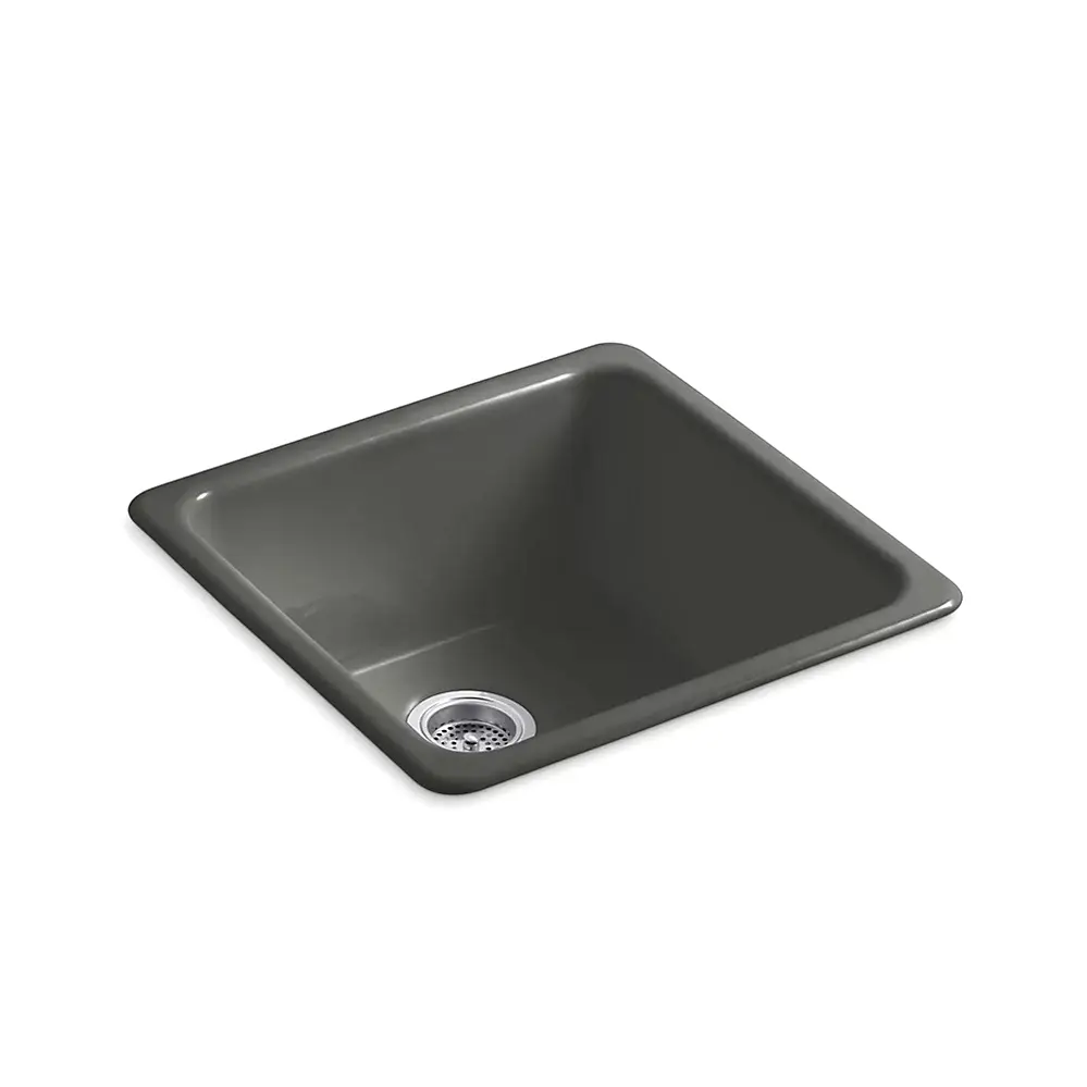 Kohler 6587-58 Iron Tones 21" Undermount Single Bowl Bar Sink Thunder Grey