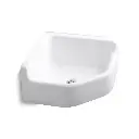 Kohler 6710-0 Whitby Floor Mount Corner Service Sink White