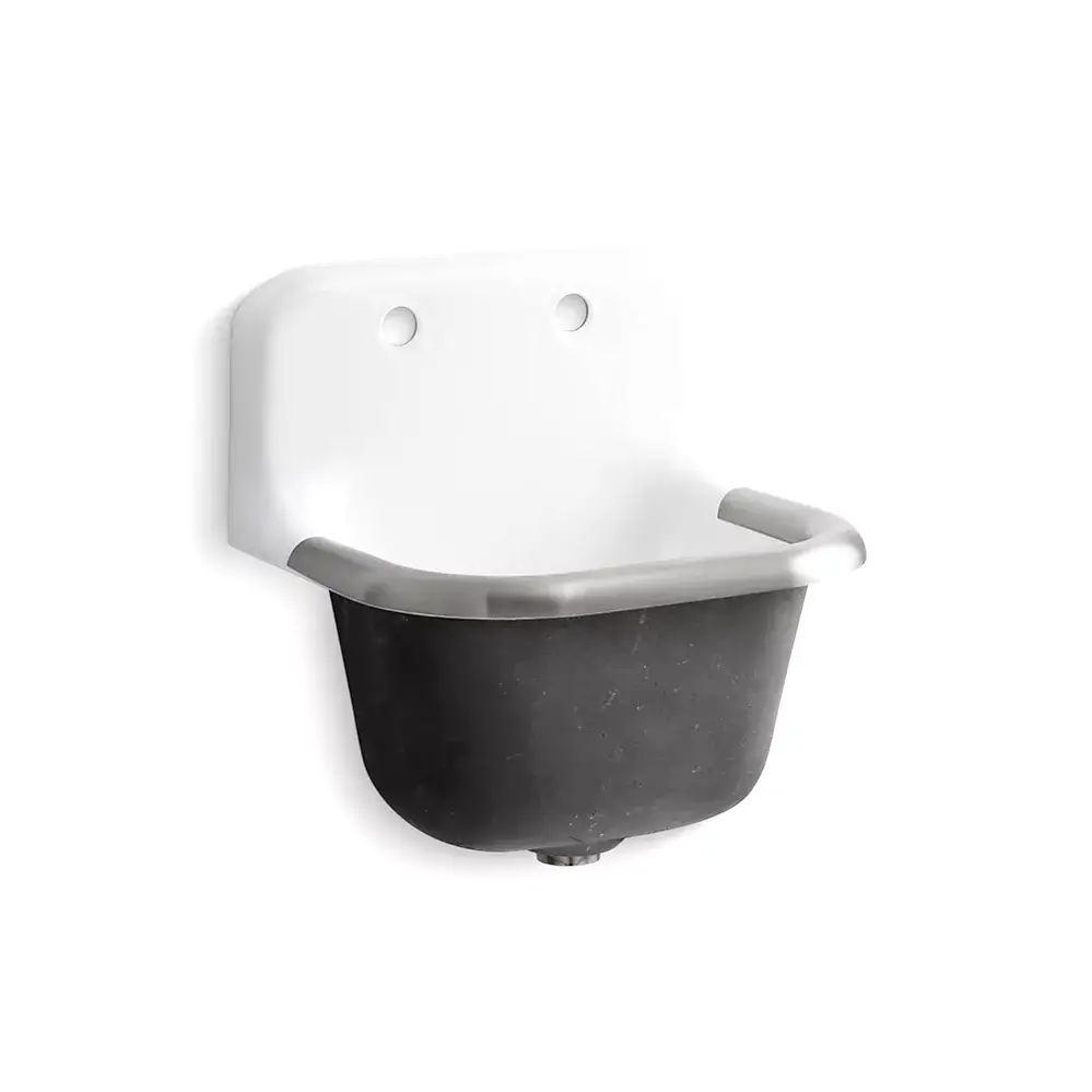 Kohler 6714-0 Bannon 22-1/4" Wall Mount Service Sink White