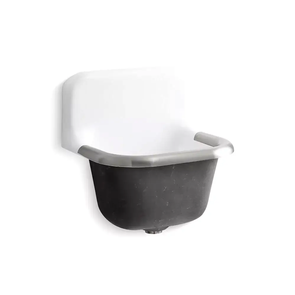 Kohler 6718-0 Bannon 22-1/4" x 18-1/4" Wall Mount Service Sink White
