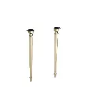 Kohler 6839-AF Kathryn Octagonal Tapered Brass Table Legs Vibrant French Gold