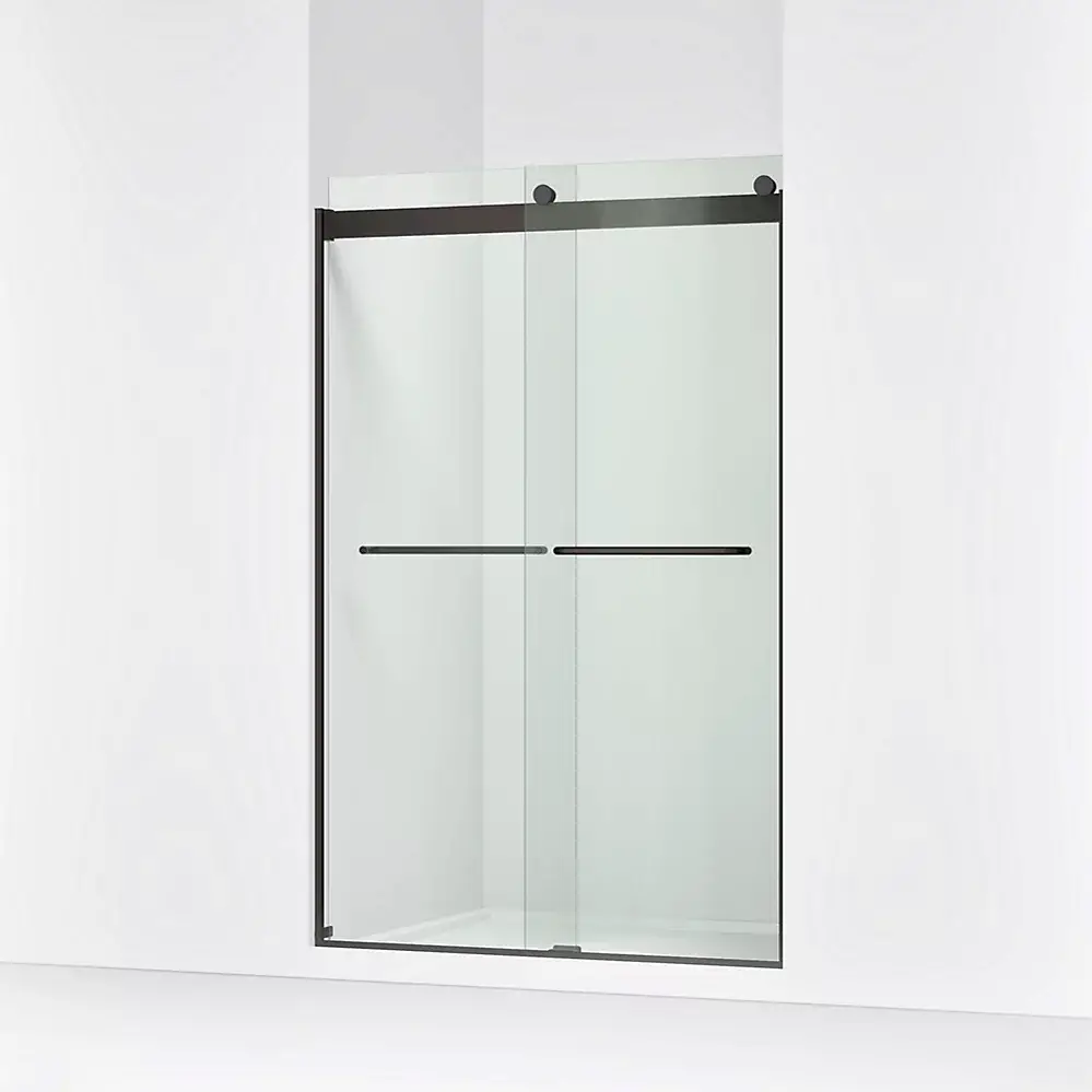 Kohler 706014-L-ABZ Levity 74" Sliding Shower Glass Door Anodized Dark Bronze