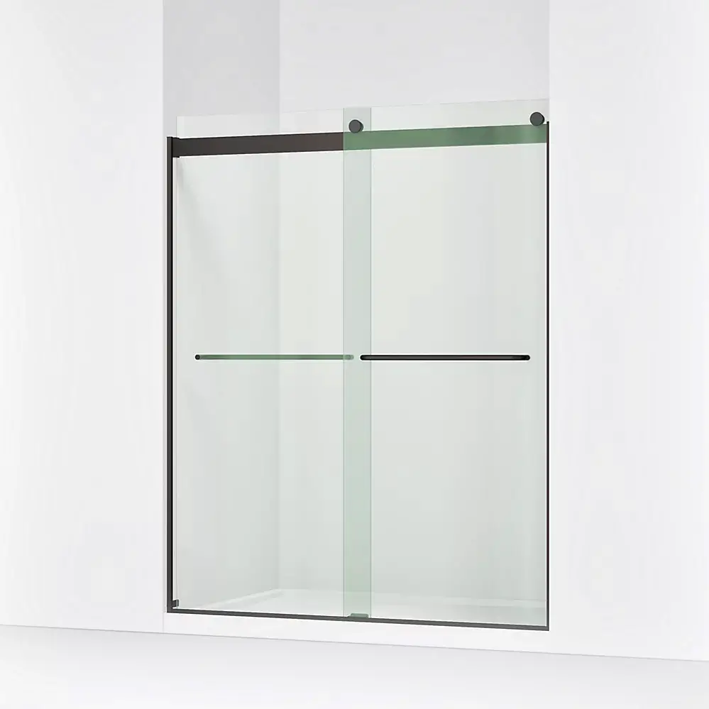 Kohler 706015-L-ABZ Levity 74" H Sliding Shower Door Anodized Dark Bronze